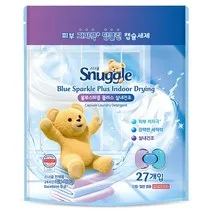 스너글 블루스파클 플러스 실내건조 캡슐세제, 27개입,…