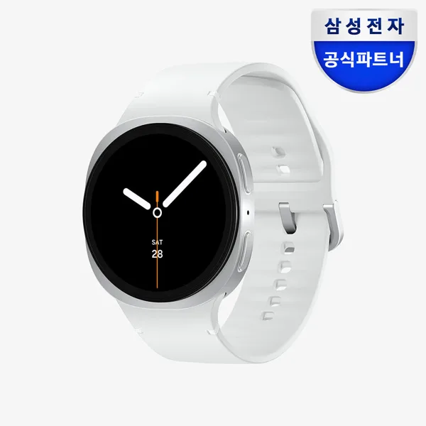 삼성 갤럭시 워치8 (강화유리 2매 패키지) 실버, 40mm, 블루투스