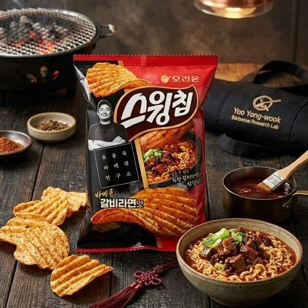 오리온 스윙칩 바베큐 갈비라면맛 50g x 20봉