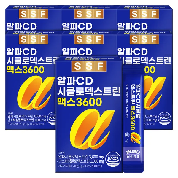 알파CD 3600 알파시클로덱스트린 고함량 7박스 파인애플맛 알파시디