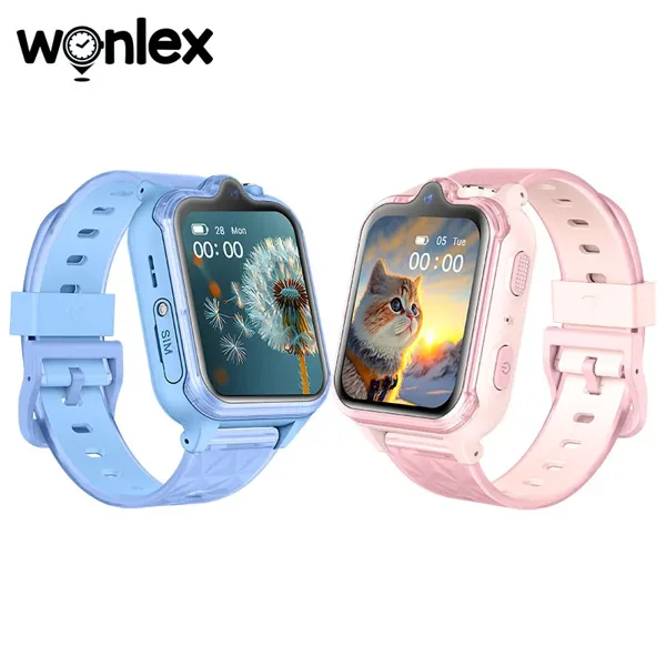 원렉스 4G 키즈 스마트워치 KT42 GPS 실시간 위치 2+16GB 메모리 듀얼 카메라 영상 통화 앱 다운로드 어린이용 스마트워치