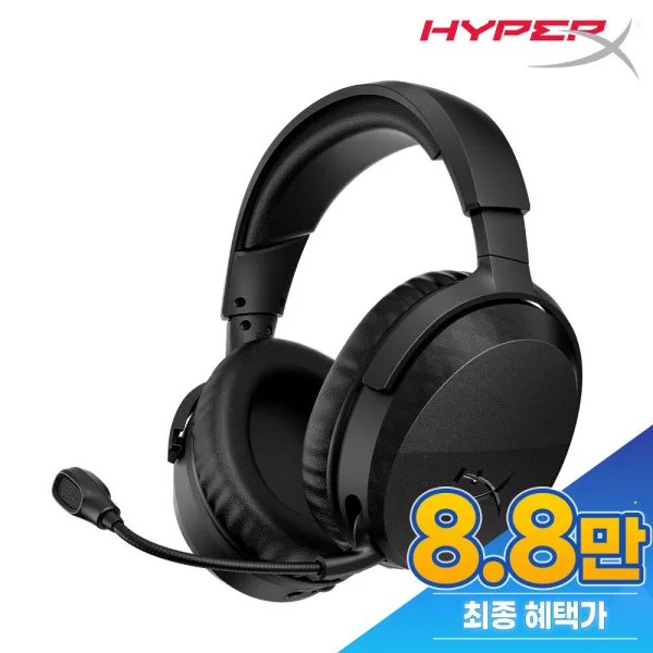 하이퍼엑스 클라우드 스팅어3 게이밍 무선 헤드셋 블랙