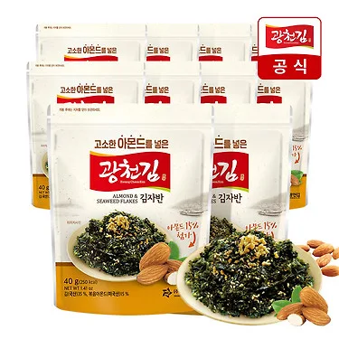 광천김 아몬드 김자반 40g 10봉
