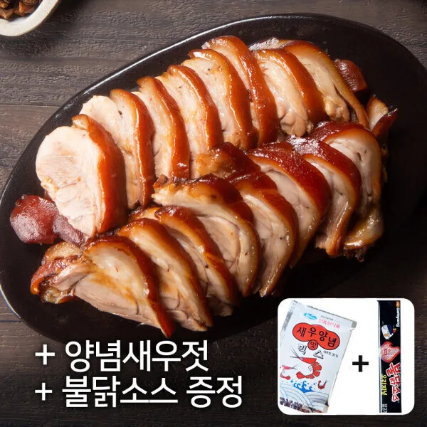 누리푸드 순살 슬라이스 족발 300g 세트 2개 +증정소스2종
