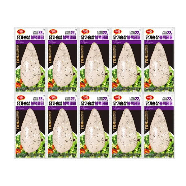 하림 닭가슴살 블랙페퍼 100g 10봉