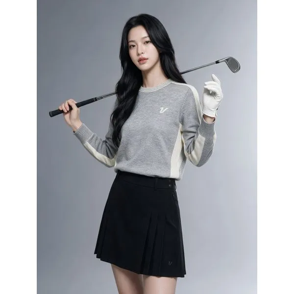 여성 골프 라운드 방풍 니트 VLKTNA91_MG