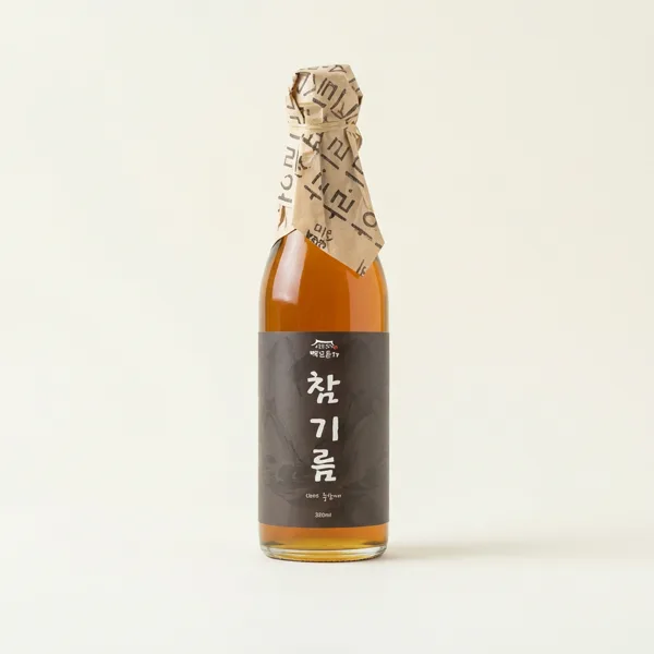 백년본가 통참깨 저온압착 옛날 방앗간 참기름, 350ml, 2개