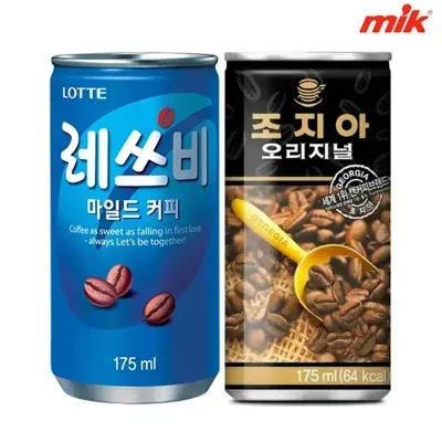 롯데칠성 레쓰비 마일드 175ml x 60캔(업소용) 캔커피