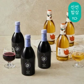 배상면주가 스파클링 과실주 감탄패키지 (호감 3입 + 빙탄복 3입)