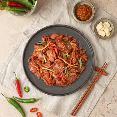 국내산 오리 70% 매콤달콤 오리불고기 오리주물럭 600g+600g 2팩