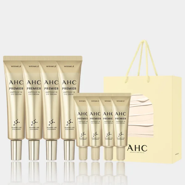 AHC 프리미어 앰플 인 아이크림 35ml 4개 +(증정) 아이크림 7ml 4개+버터 쇼핑백+에센스20ml 1개