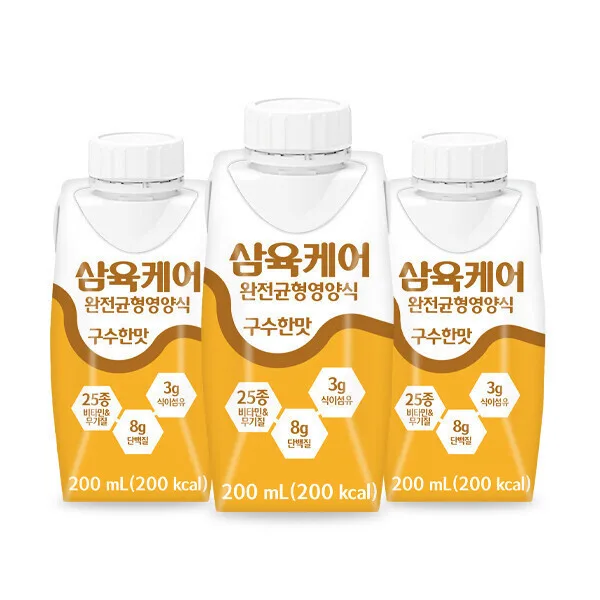 삼육케어 완전균형영양식 구수한맛 200ml 72팩