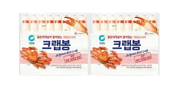 청정원 크랩봉 480g(30g, 16입), 2개