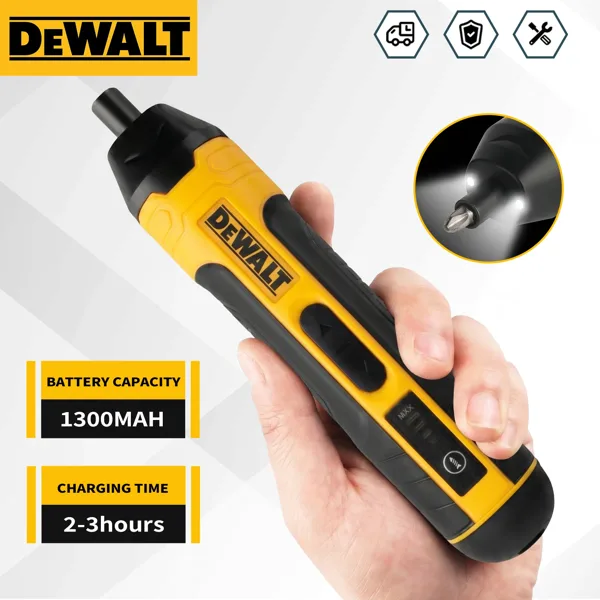 디월트 무선 전동 드라이버 | 3.6V 5N.m 토크 | 1/4인치 척 | 1300mAh 리튬 이온 배터리 HT422