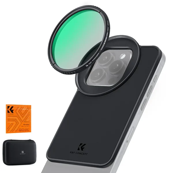 K&F Concept 67mm 폰 필터 6.1 6.7인치 아이폰용 MagSafe ND2 ND32 ND 필터 CPL 필터 어댑터 (아이폰 14 15 16 호환)