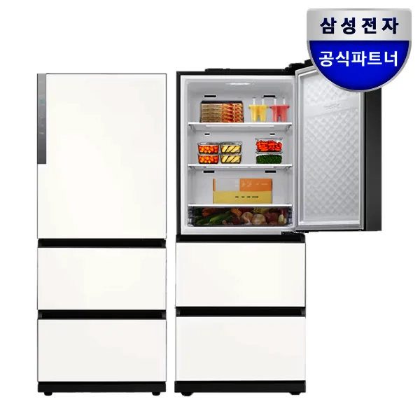 삼성 비스포크 김치냉장고 RQ33DG71J3EW 3도어 328L