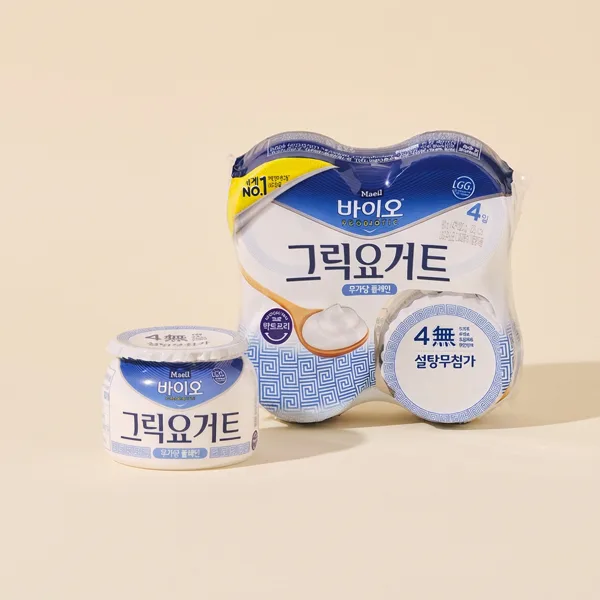 매일 바이오 그릭 요거트, 무가당플레인, 80g, 16개