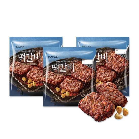 피코크 떡갈비 450g 4개
