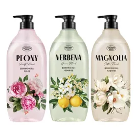 샤워메이트 매그놀리아 부케 바디워시, 900ml, 1개 + 버베나 부케 바디워시, 900ml, 1개 + 피오니 부케 바디워시, 900ml, 1개