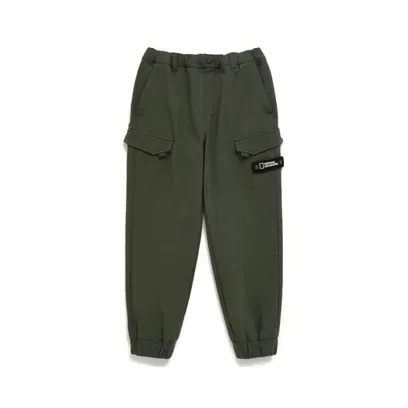 K234UPT130 포켓 우븐 트레이닝 조거 팬츠(기모) DKHAKI