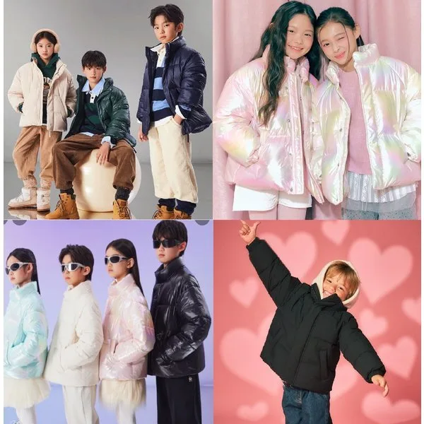 스파오키즈 덕다운 하이브리드 패딩점퍼 2종