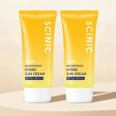 싸이닉 엔조이 워터프루프 유기자차 선크림 80ml / 수분 백탁 눈시림없는 페이스 앤 바디 차단제 2개