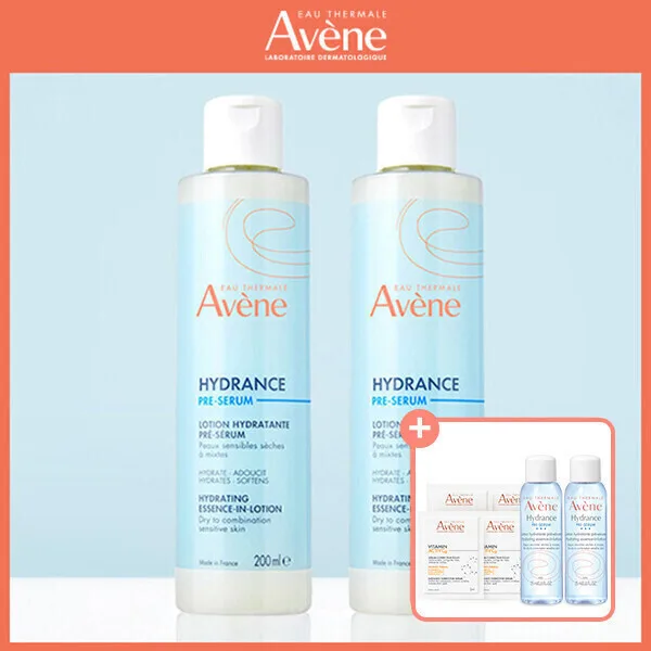 아벤느 이드랑스 에센스 인 로션 200ml 2개 +25ml 2개+체험 키트 4개