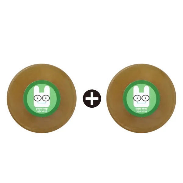 아빠비누 그린씨바디솝 샤워비누 무향, 100g, 2개