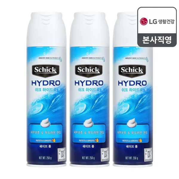 쉬크 하이드로 쉐이브폼 250g 3개