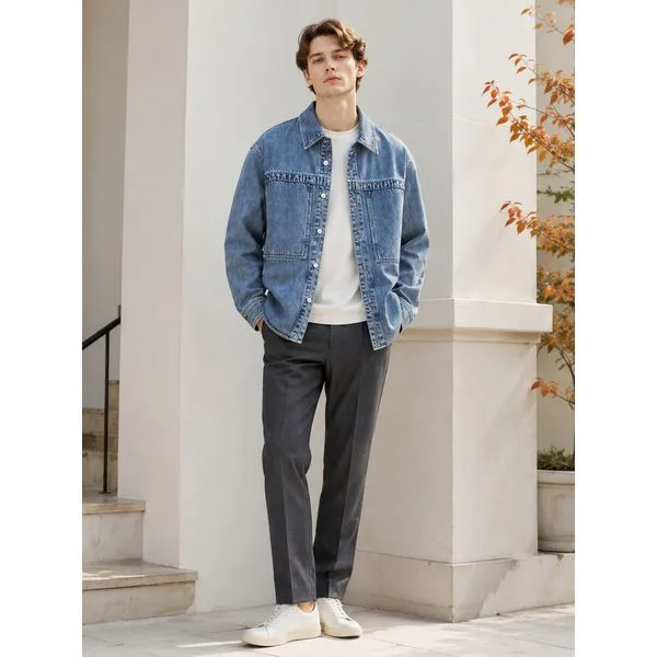 블루 Engineer Denim 셔츠 JNSH4C107B2