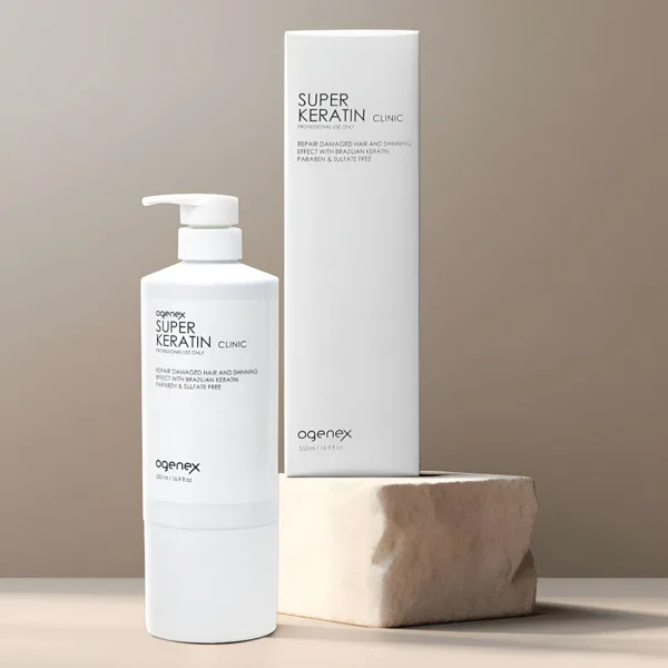 오제닉스 슈퍼케라틴 미용실 탄머리복구 헤어클리닉 550ml/손상모 상한머리 신데렐라 클리닉 물미역 헤어팩 트리트먼트팩