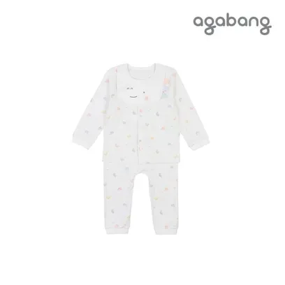 아가방 가을 미뇽오픈내의(턱받이)(O/WHITE)_01Q51760403