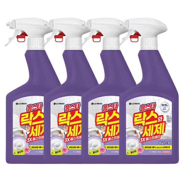 홈스타 락스와세제 스프레이 후로랄 900ml x 4개