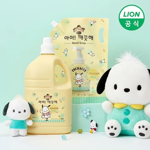 아이깨끗해 포차코 순 핸드워시 리필 1800ml 2개