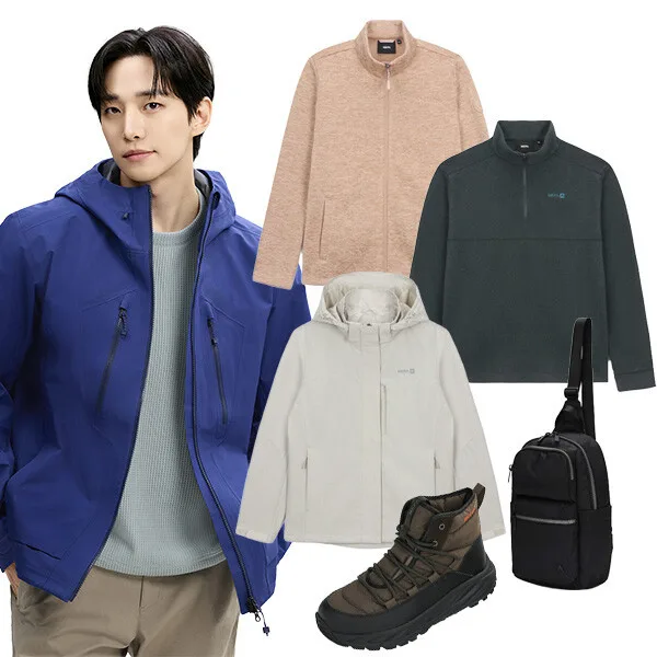 네파 바람막이/티셔츠/등산바지/가을 산행 용품