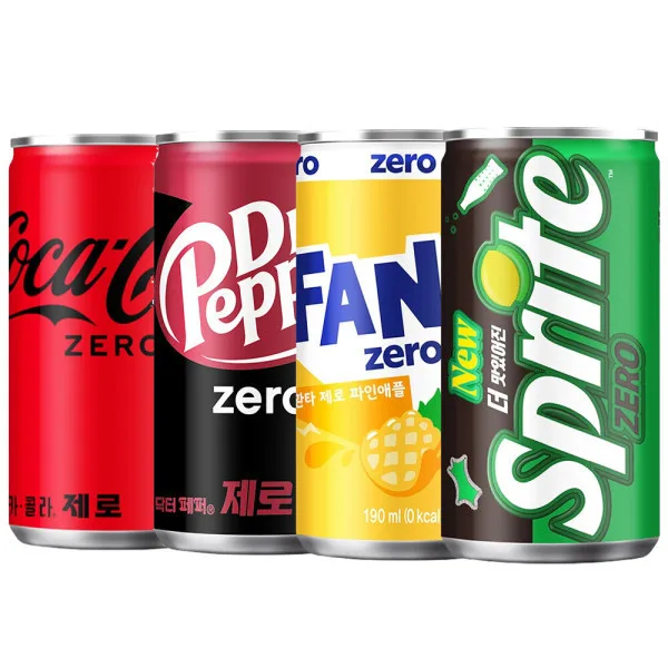 코카콜라제로 190ml + 제로 음료 190ml 모음 60캔