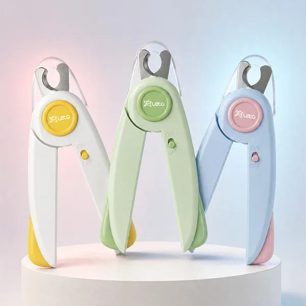LED 강아지 발톱깎이 고양이 안전 세이프 혈관보호 손톱 정리