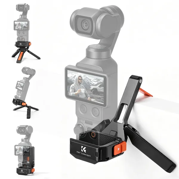 K&F CONCEPT PP63 DJI 오즈모 포켓 4 / 포켓 3용 마그네틱 확장 프레임 알루미늄 합금 보호 케이지 휴대용 브래킷
