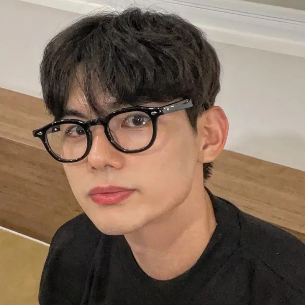래쉬 안경 클리프트 남자 뿔테 아넬형 안경테 데일리 44 46 48 50사이즈 F