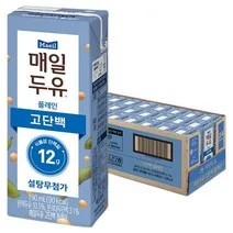 매일두유 고단백 플레인 두유, 190ml, 24개