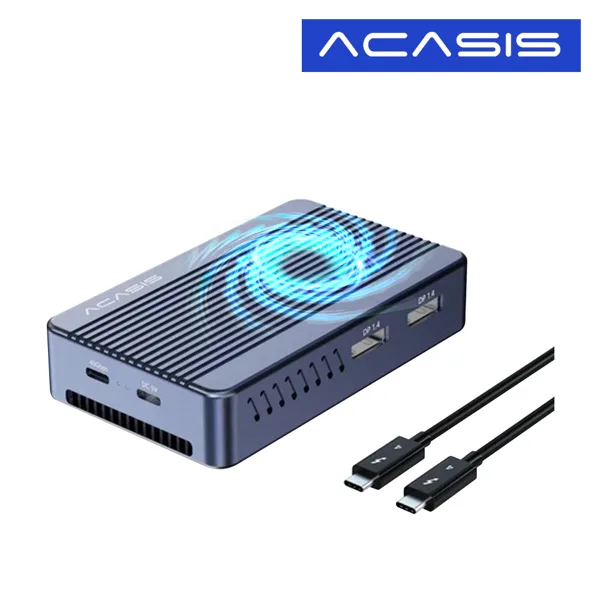 아카시스 TBU-405PLUS 썬더볼트4 USB4 40Gbps M.2 NVME SSD 외장 케이스