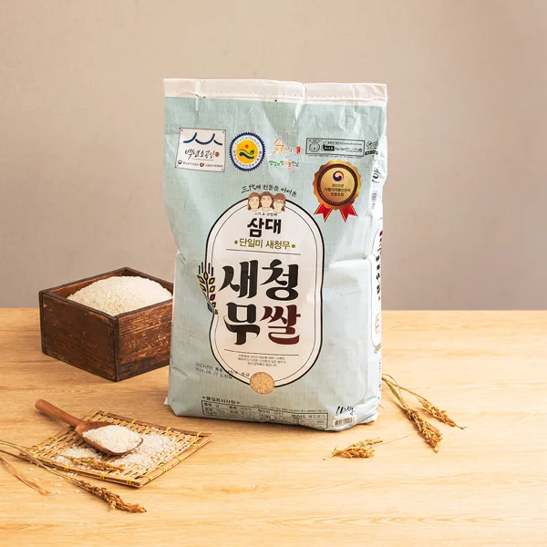 백년기업 대우미곡 삼대 새청무쌀 10kg 상등급 (25년산, 출고당일도정)