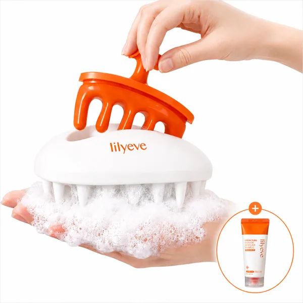 릴리이브 투웨이 괄사 브러쉬 + 미니 샴푸 50ml 두피 마사지