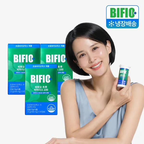 비피오 트루 100억 비피더스유산균 조여정 30캡슐, 3개