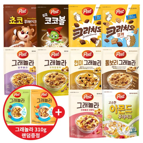 포스트 아몬드 후레이크 시리얼 620g 3개 외 +그래놀라 살구아몬드 310g 증정