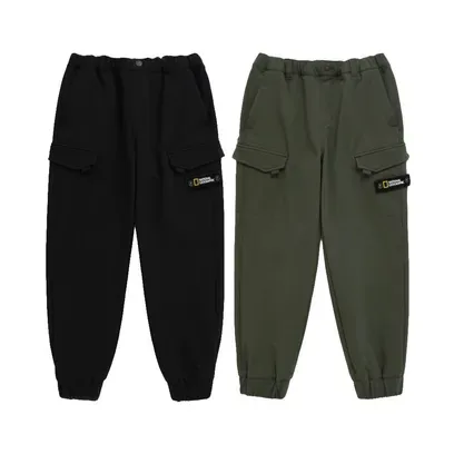 K234UPT130 포켓 우븐 트레이닝 조거 팬츠(기모) 2종택1