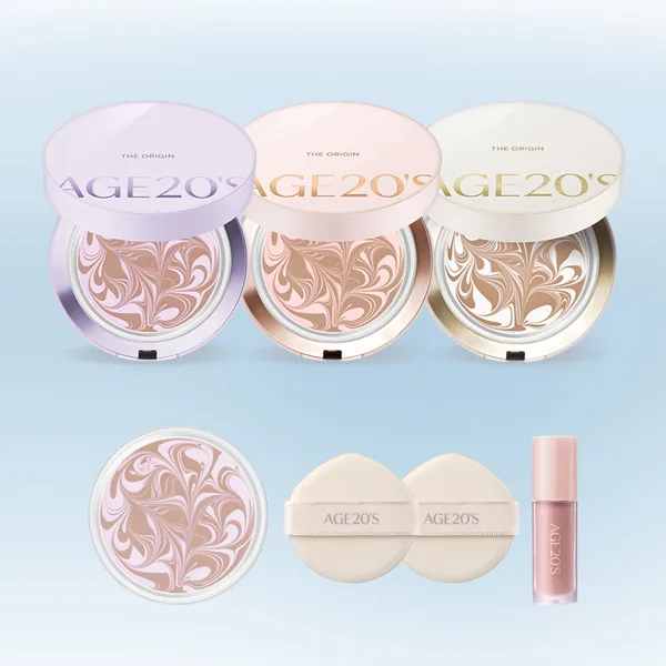 에이지투웨니스 디오리진 에센스 팩트 12.5g 본품+리필(+퍼프2매+프렙에센스 미니) (SPF50+ PA+++)+쇼핑백