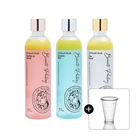 뷰티풀링 오일가글 280ml (3종 택1) + 가글컵 세트