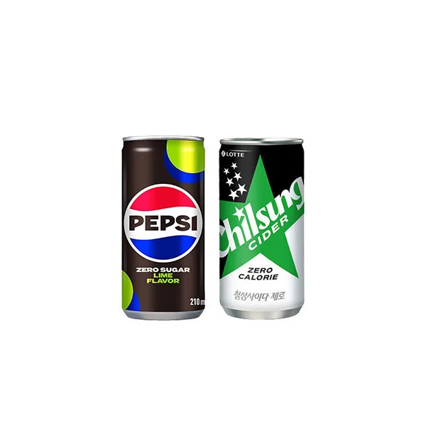 펩시제로 210ml 30캔 +사이다제로 210ml 30캔