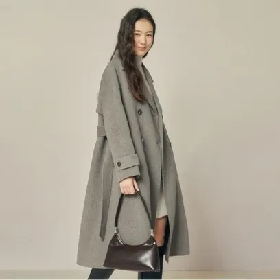 JJ지고트 울 캐시미어 블렌드 더블 핸드메이드 코트 GRBM0CT941